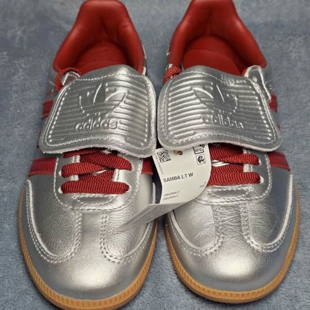 Adidas Samba LT W sneakers silver red women's size 5.5 - Picture 5 of 8